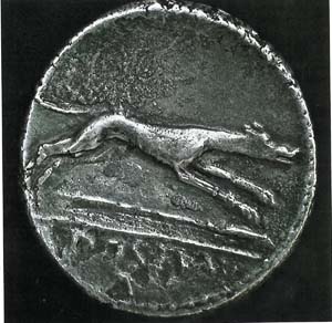 Roman coin: denarius of Caius Postumius
